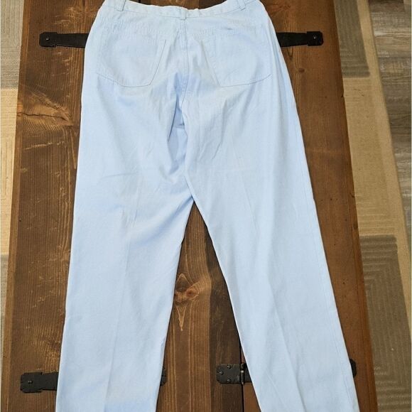 Orvis Surfwashed Twill pants light blue size 10 - Picture 2 of 5